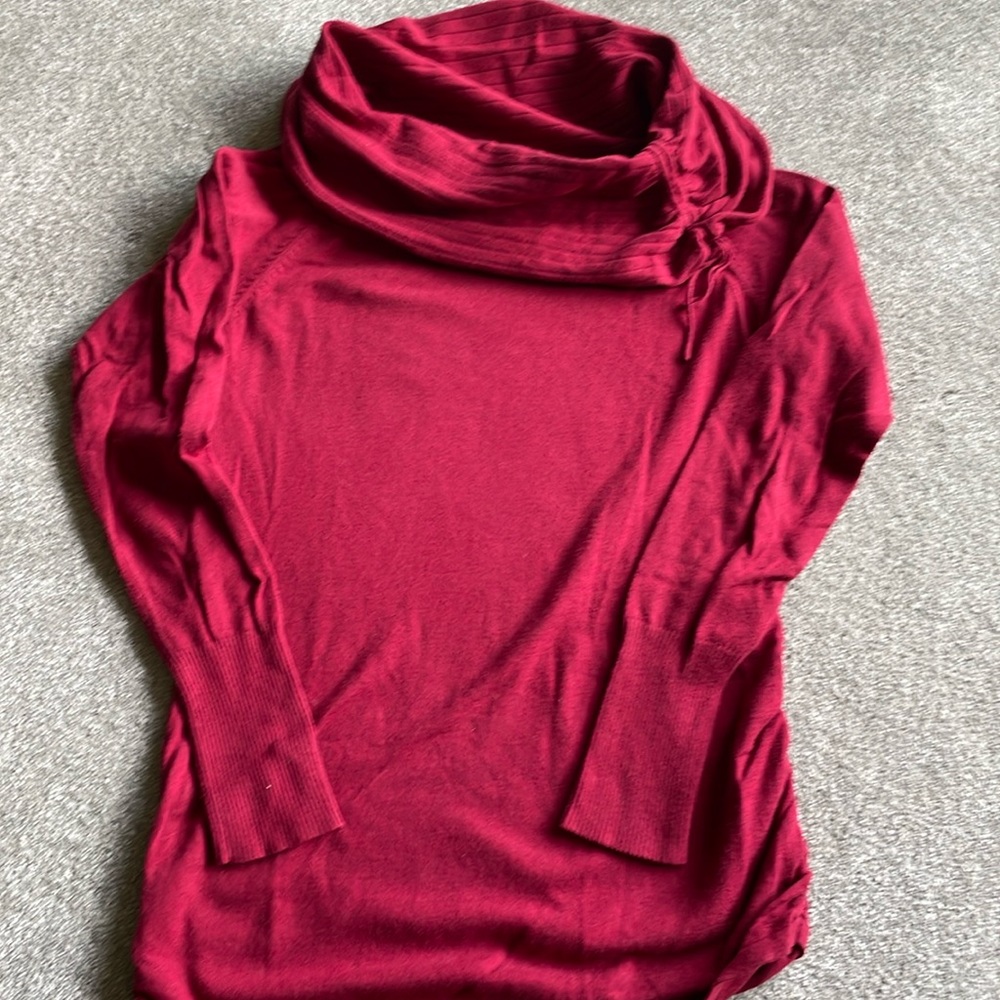 Red Cowl Neck Sweater
